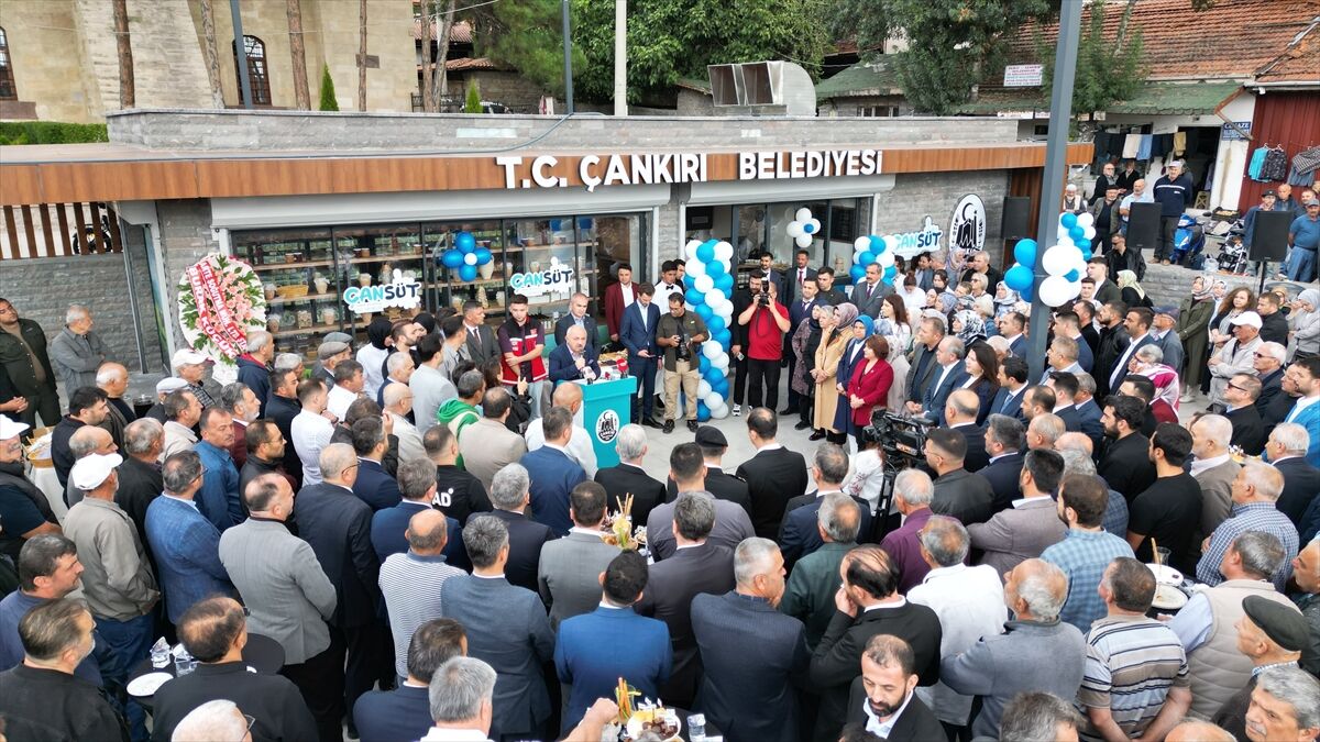Çankırı Belediyesi tarafından üretilen süt ürünlerinin satış ofisi açıldı