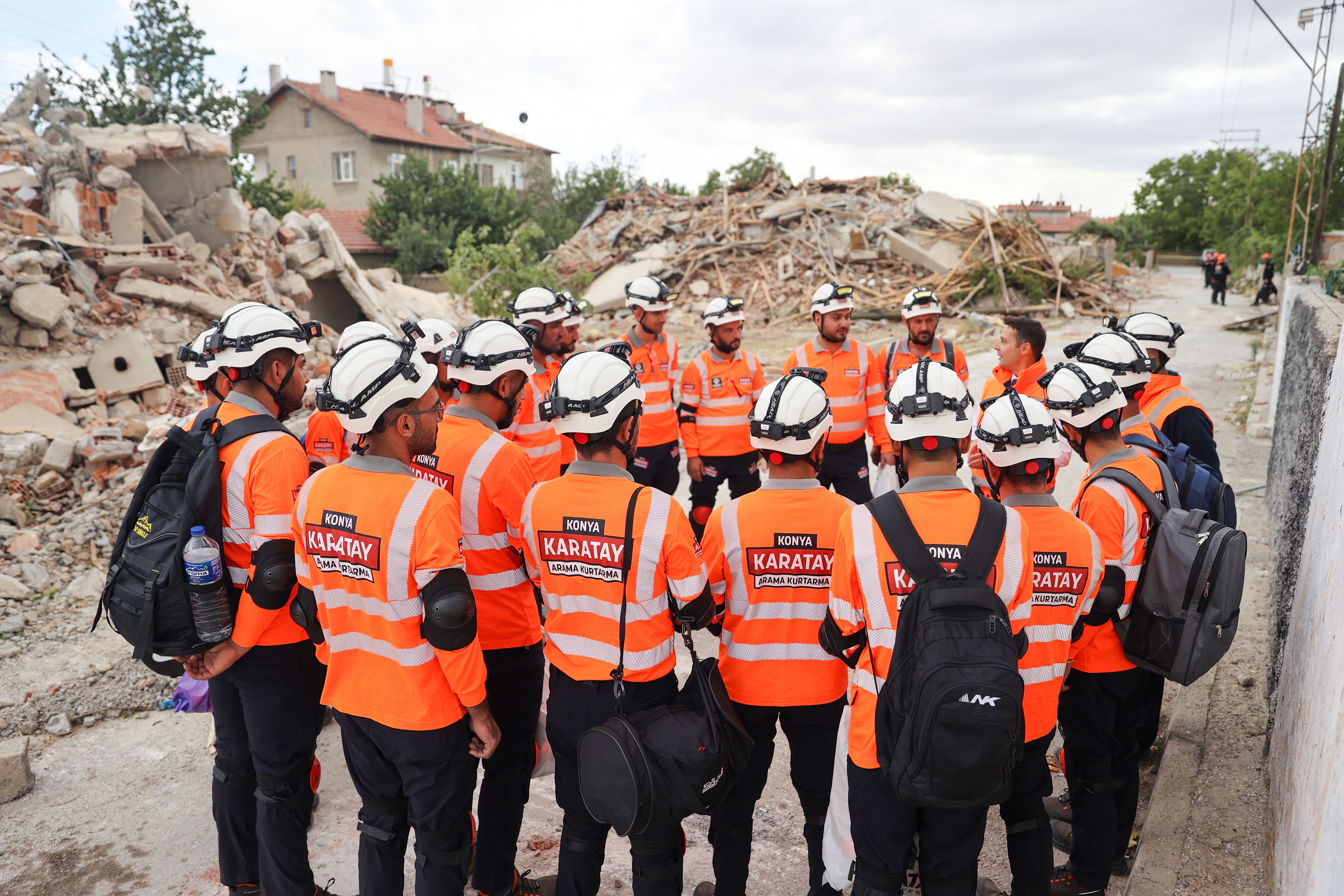 Konya'da AFAD koordinesinde deprem tatbikatı yapıldı