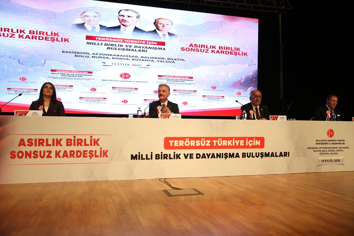 MHP Genel Sekreteri İsmet Büyükataman Eskişehir'de konuştu: