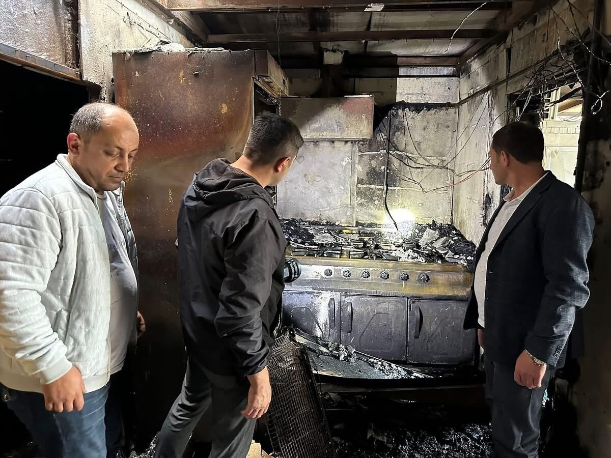 Sivas'ta kafede çıkan yangın söndürüldü