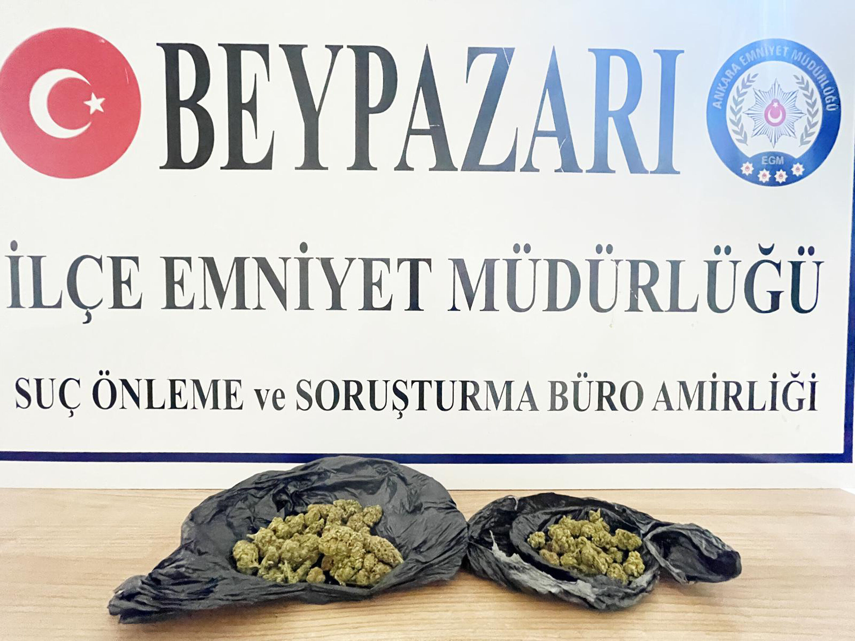 Beypazarı'nda uyuşturucu operasyonu yakalanan şüpheli tutuklandı