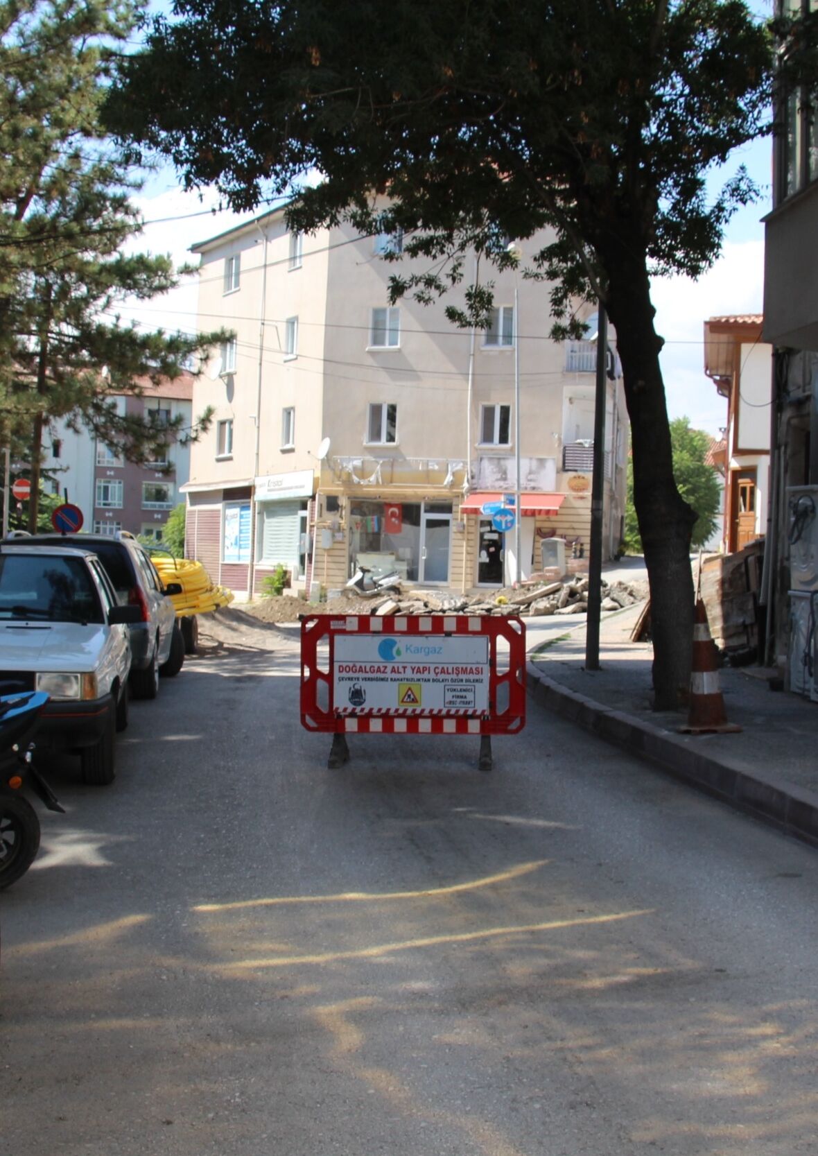 Çankırı'da çalışma sırasında doğal gaz borusu delindi