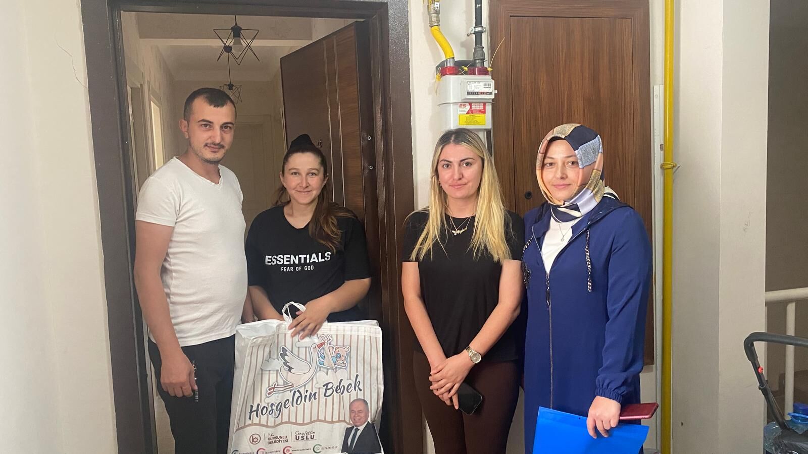Kurşunlu Belediyesi 'Hoş Geldin Bebek Projesi' ile ailelere hediye ulaştırıyor