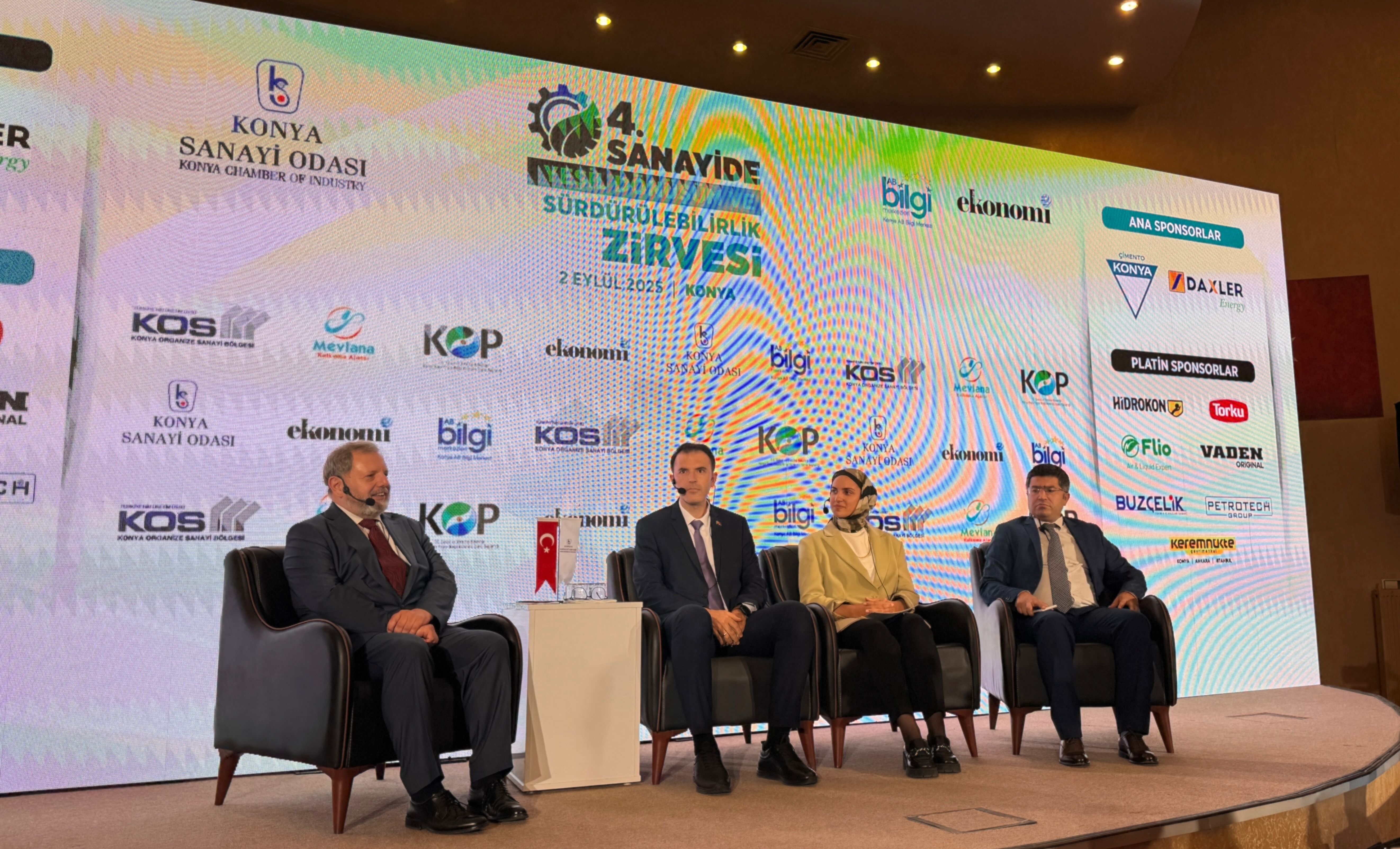 Konya'da Sanayide Yeşil Dönüşüm ve Sürdürülebilirlik Zirvesi yapıldı