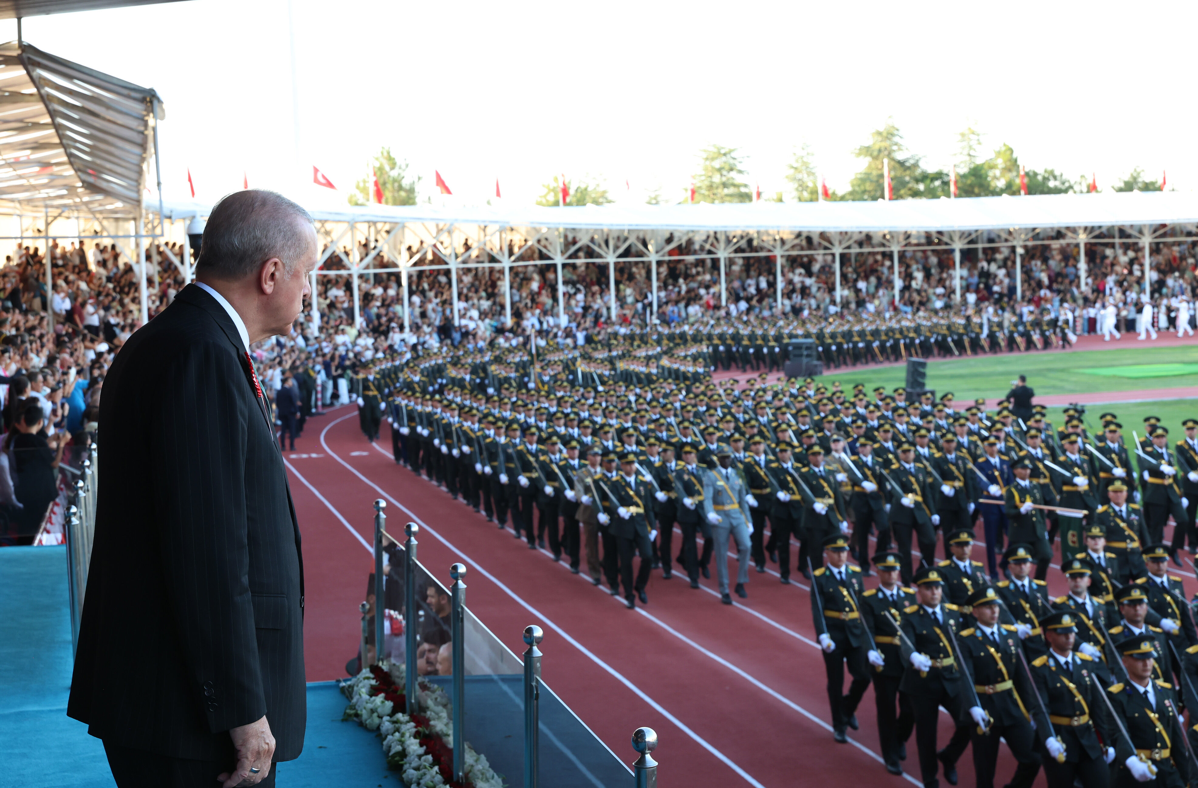Cumhurbaşkanı Erdoğan, MSÜ Harp Okulları Diploma Alma ve Sancak Devir Teslim Töreni'nde konuştu: (1)