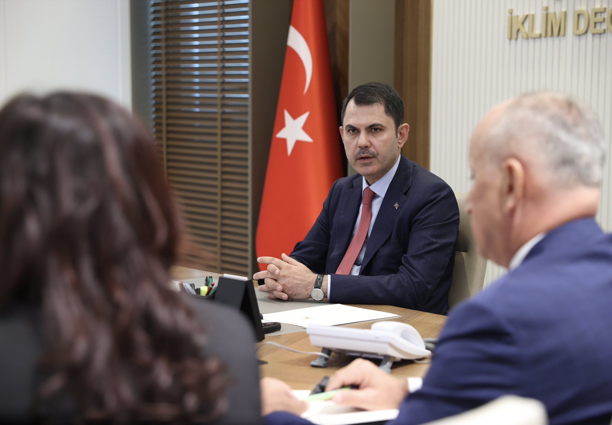 Bakan Kurum, Aydın Valisi Canbolat ve beraberindeki heyeti kabul etti