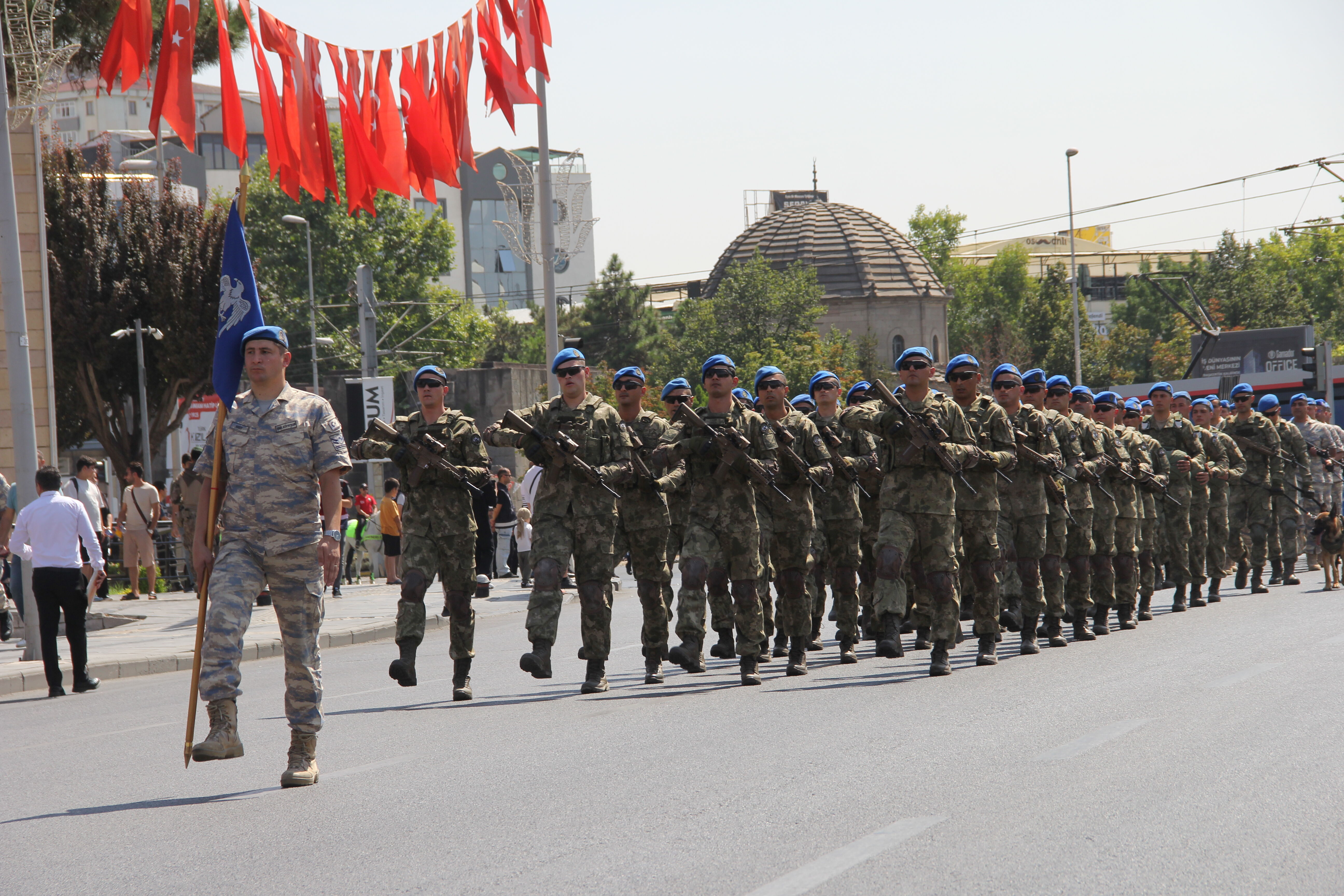 Kayseri'de 30 Ağustos Zafer Bayramı kutlama programının provası yapıldı