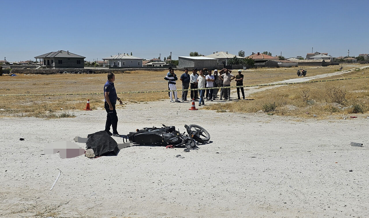 Aksaray'da tırla çarpışan motosikletin sürücüsü öldü