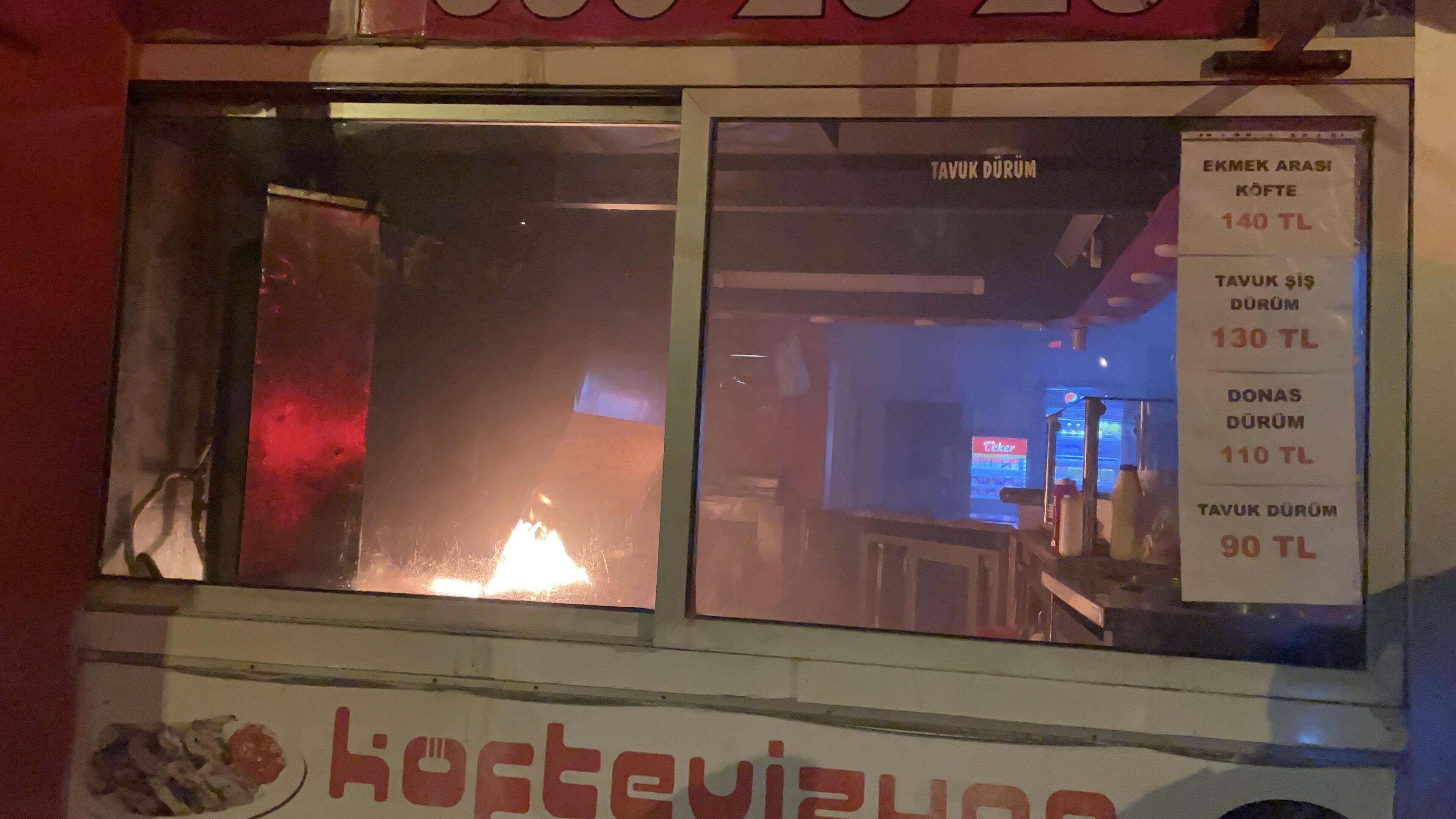 Kayseri'de ocakta unutulan köz yangın çıkardı