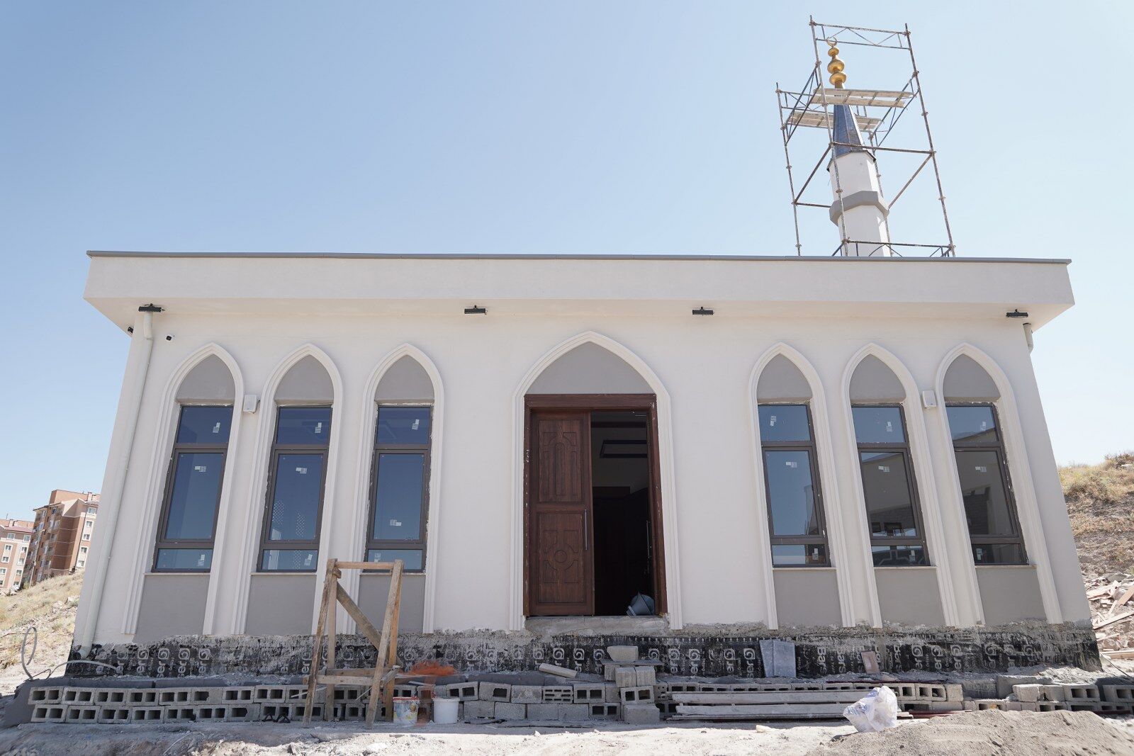 Kayseri'de İlmi Ayet Aksoy-İsmail Aksoy Cami inşaatında sona yaklaşıldı