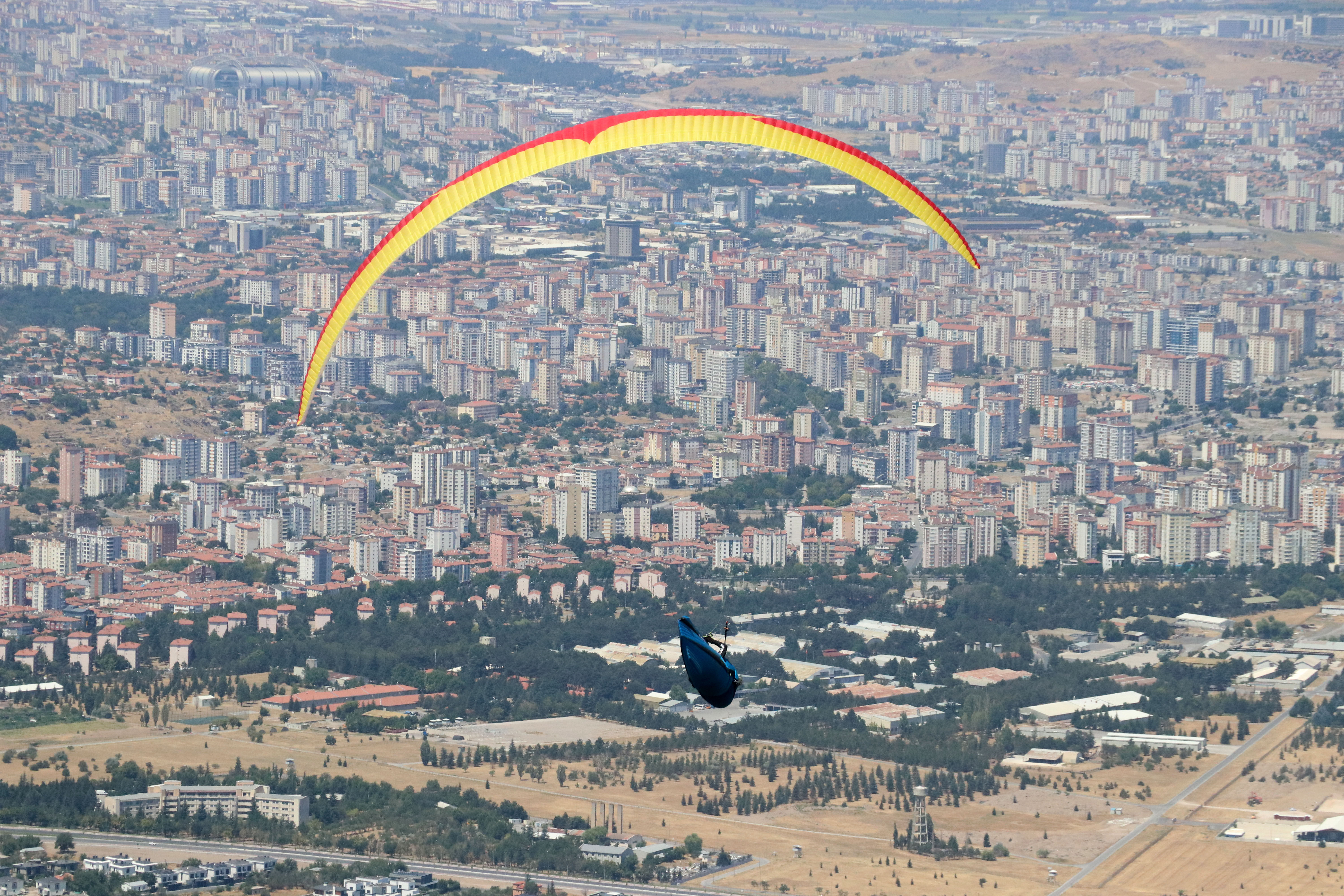Türkiye Yamaç Paraşütü Şampiyonası, Kayseri'de sürüyor