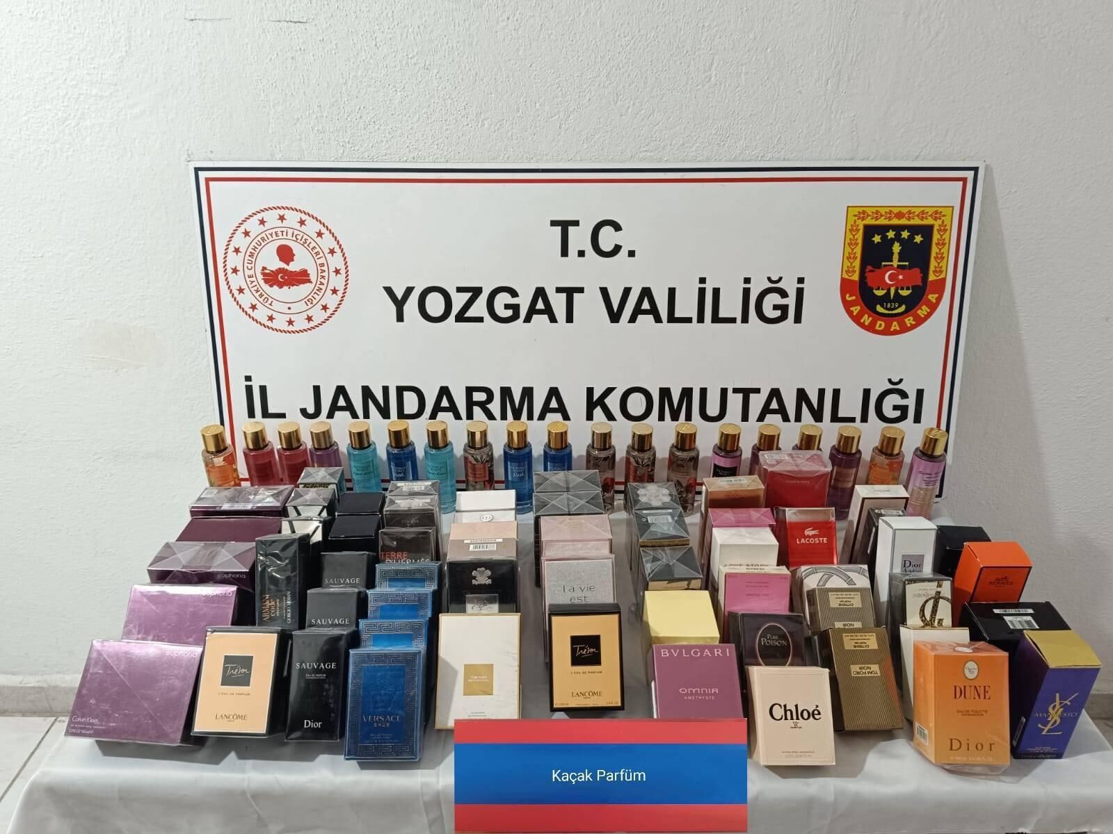 Yozgat'ta kaçak parfüm satan zanlı yakalandı