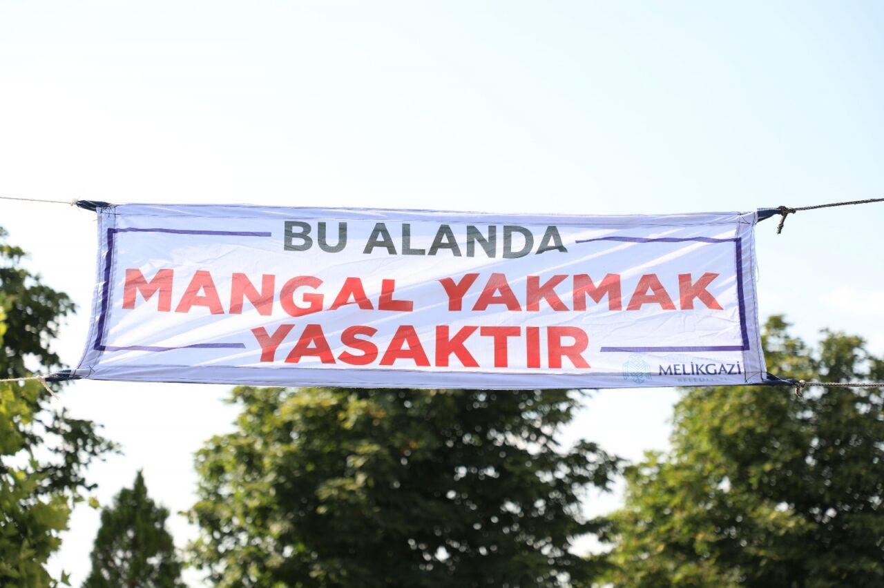 Melikgazi ilçesindeki mesire alanlarında mangal ve semaver yakmak yasaklandı