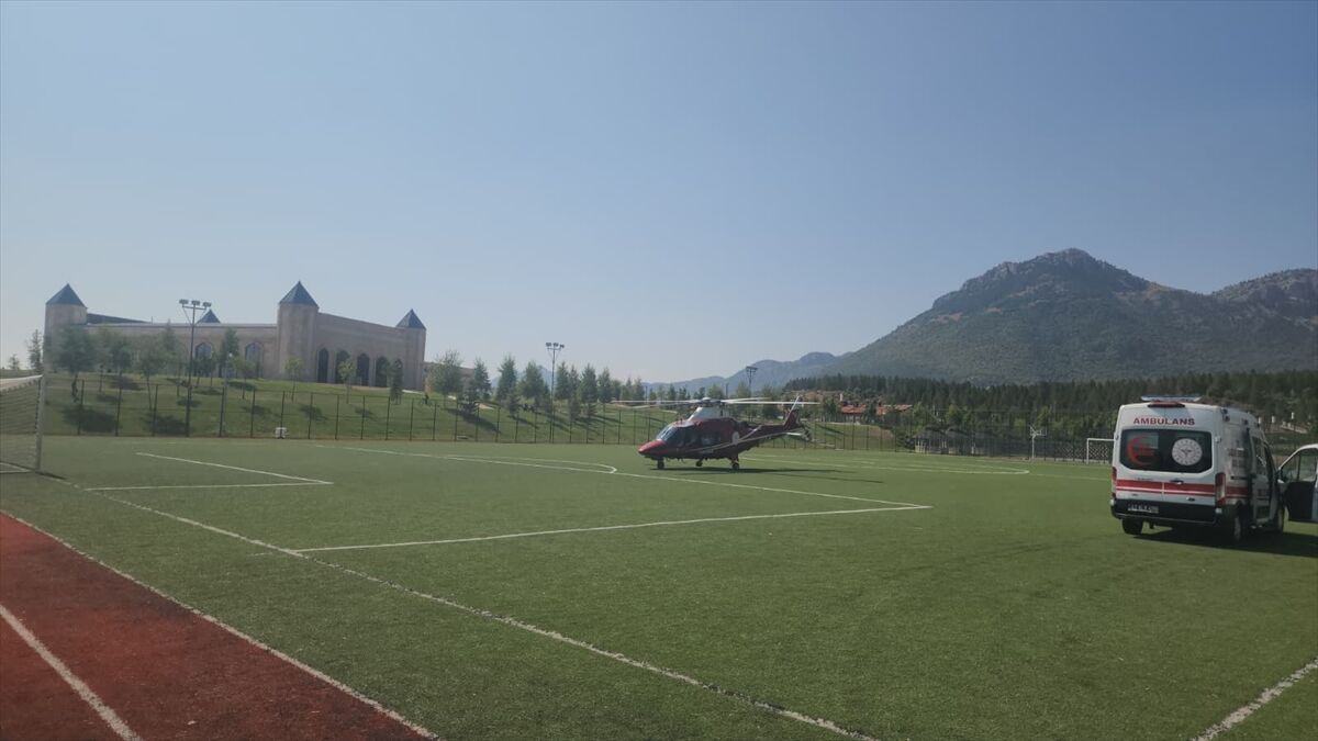 Konya'da hava ambulansı Yaşar bebek için havalandı
