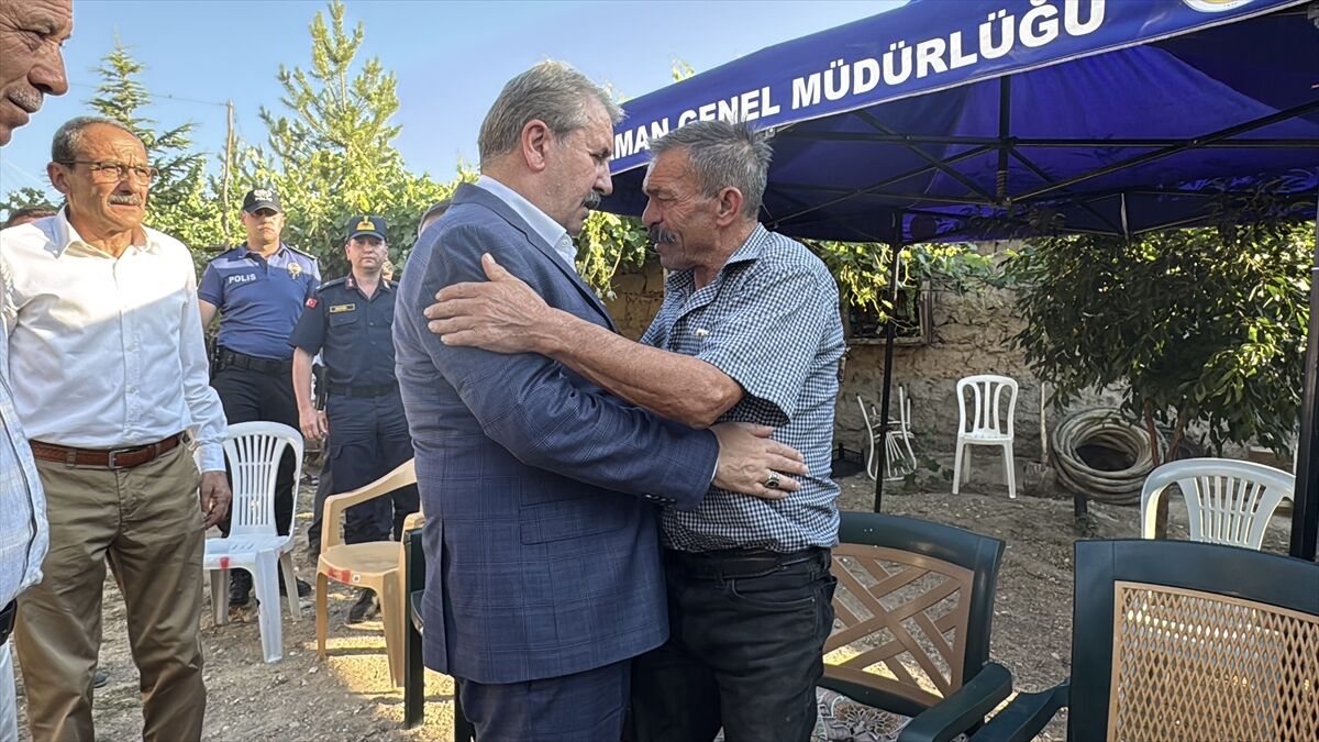BBP Genel Başkanı Destici, Eskişehir'de yangın bölgesini ziyaret etti: