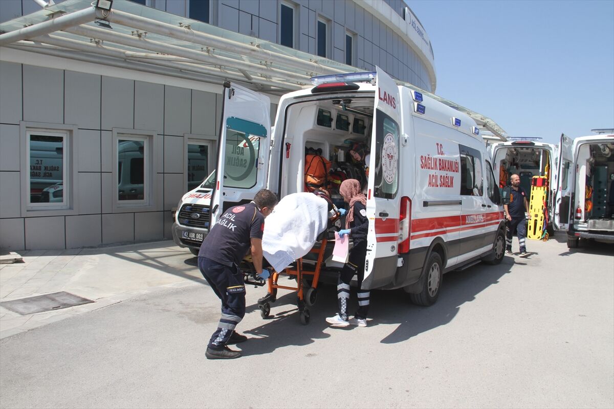 Konya'daki trafik kazasında 4 kişi yaralandı