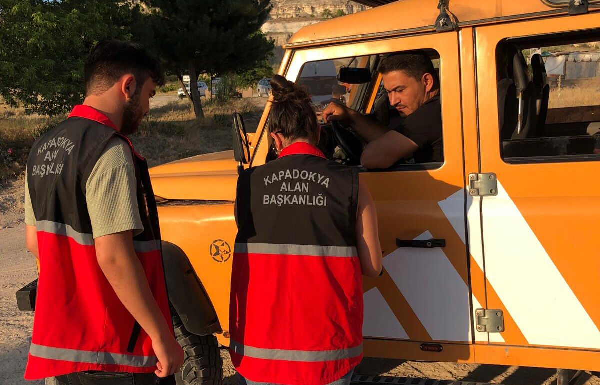 Kapadokya'da izinsiz faaliyet gösteren arazi araçlarına yönelik denetimler artırıldı