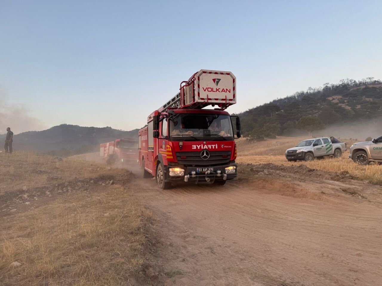 Eskişehir'de çıkan orman yangını Afyonkarahisar'a sıçradı
