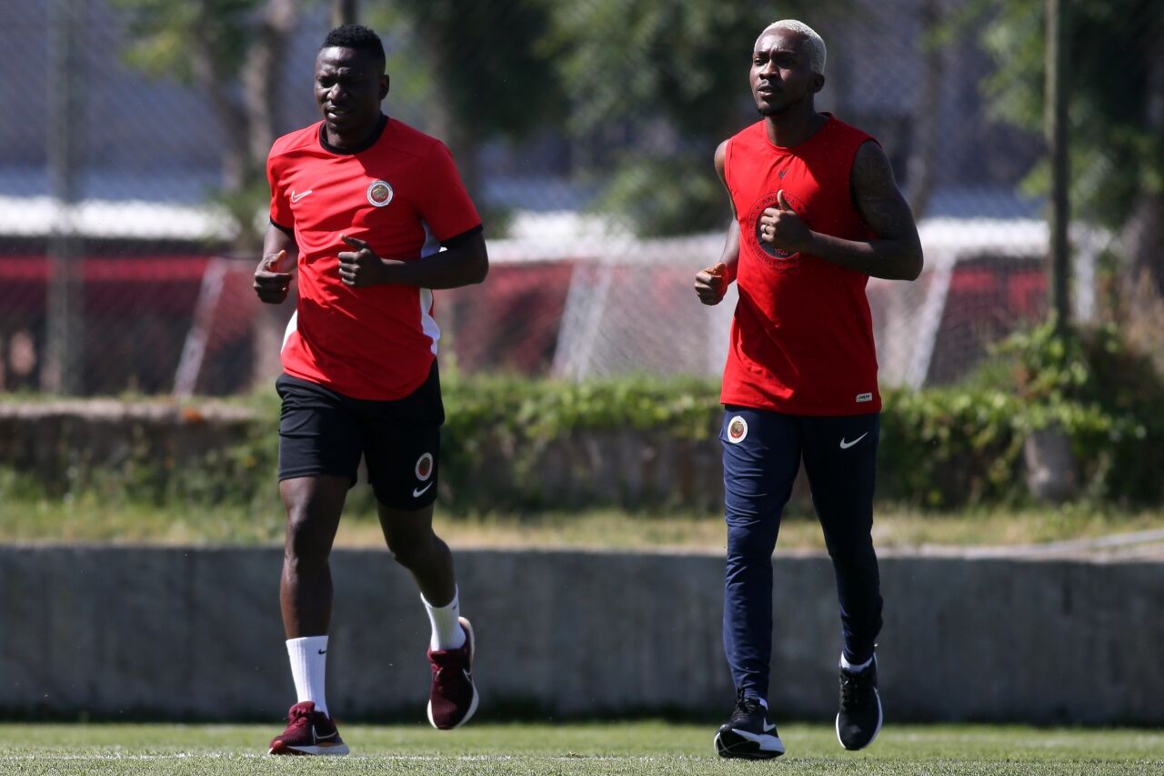 Gençlerbirliği'nde yeni transfer Onyekuru, ilk antrenmanına çıktı