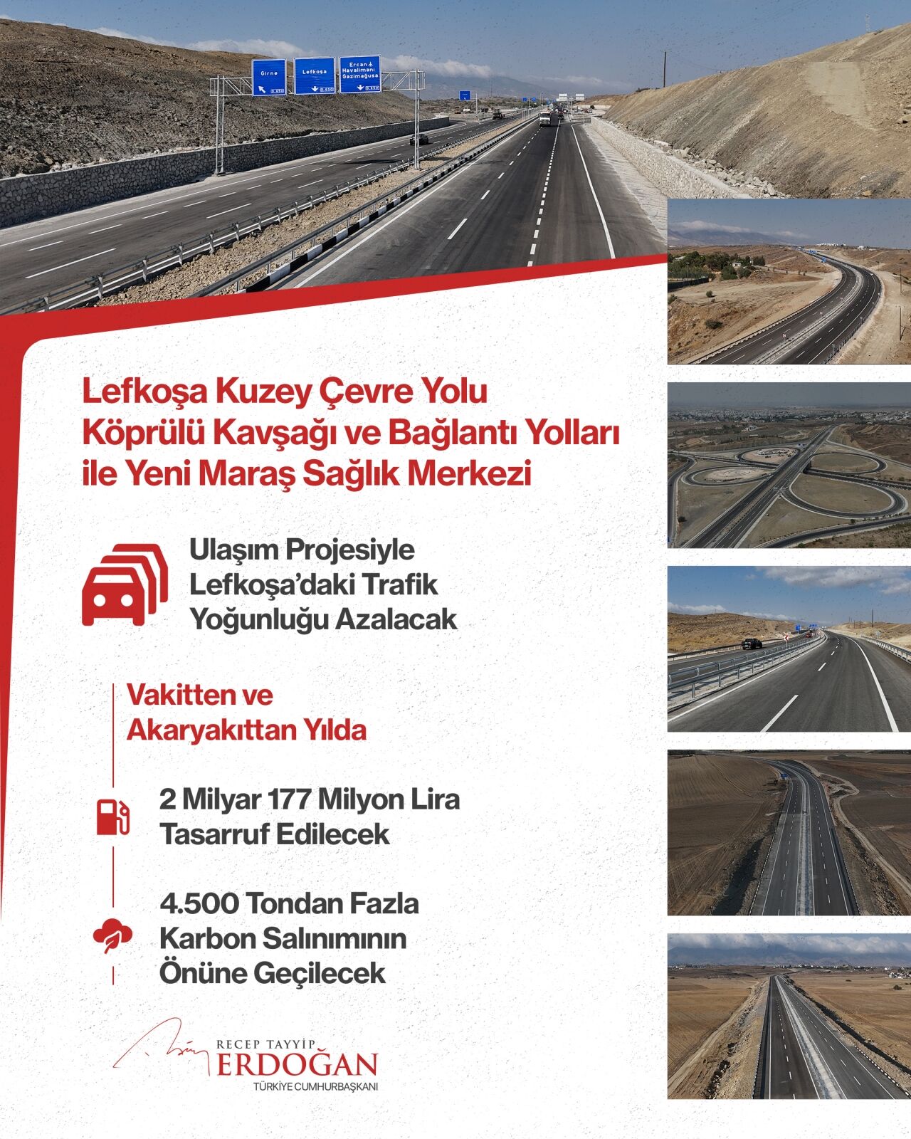 Cumhurbaşkanı Erdoğan'dan KKTC'deki açılış törenlerine ilişkin paylaşım: