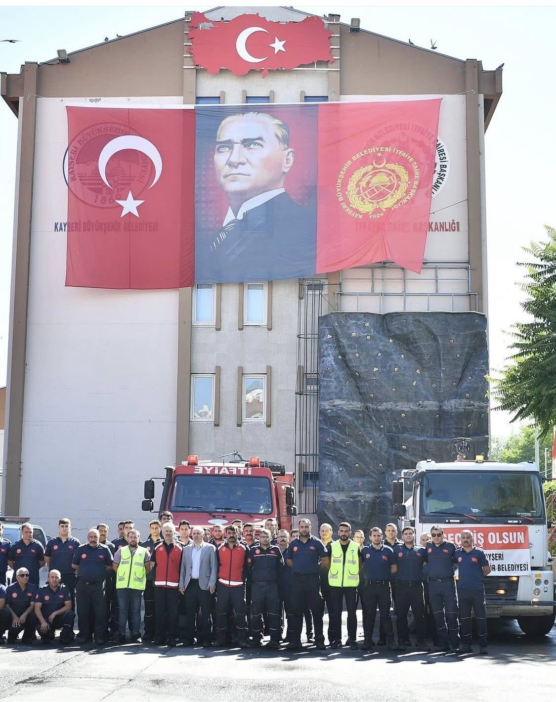Kayseri Büyükşehir Belediyesi itfaiyesi, geçen ay 987 olaya müdahale etti