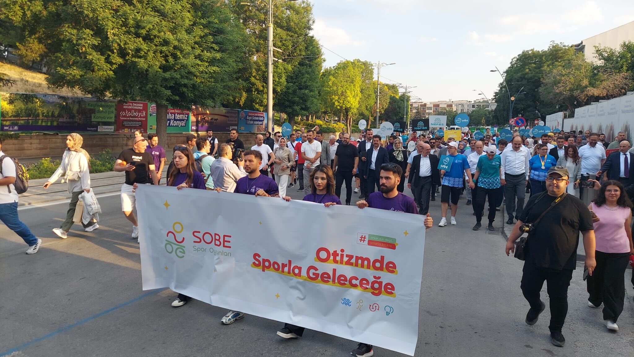 Konya'da SOBE Otizm Spor Oyunları, kortej yürüyüşüyle başladı
