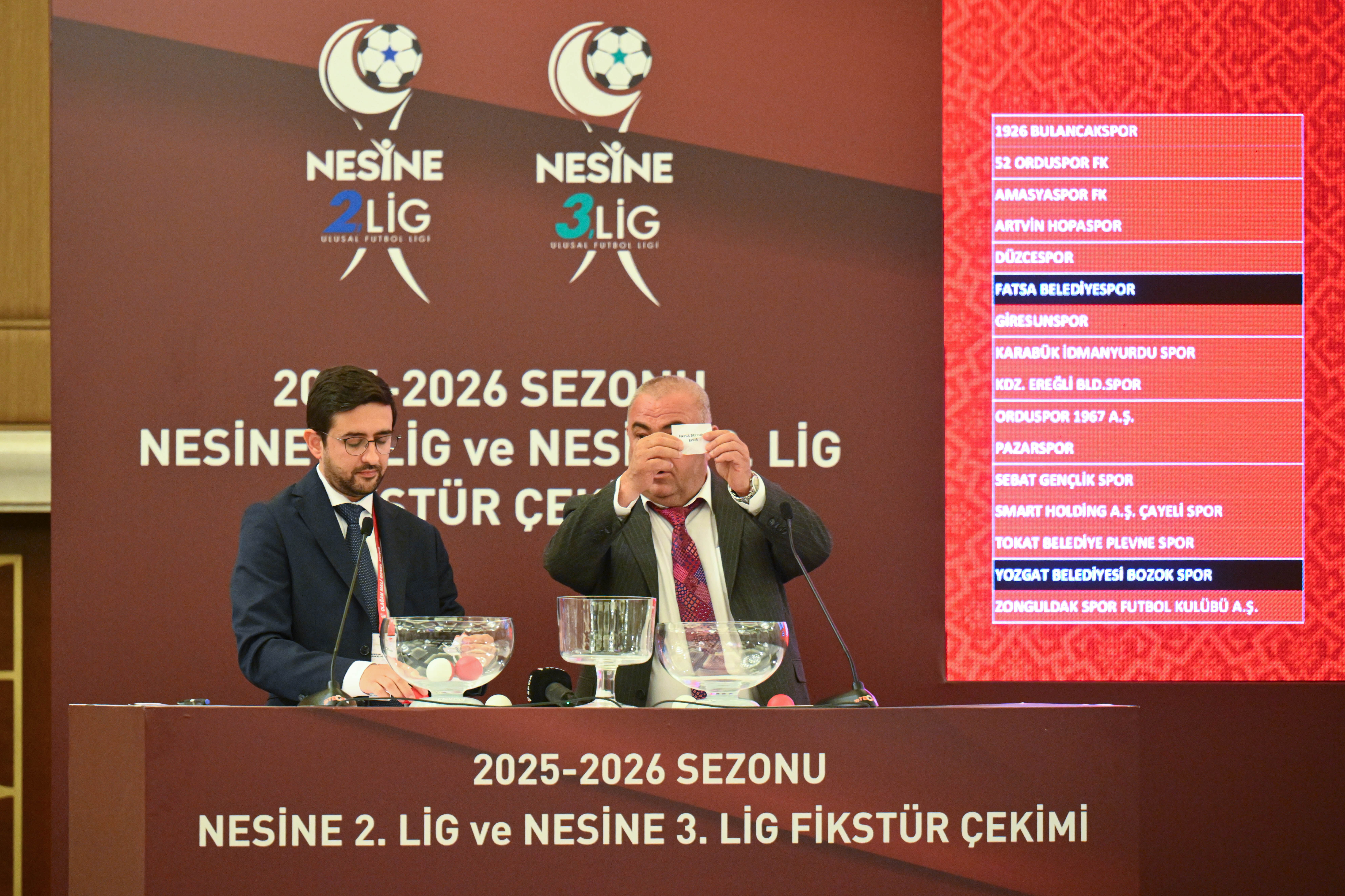 Nesine 2. ve Nesine 3. Lig'in yeni sezon fikstürü, Ankara'da çekildi