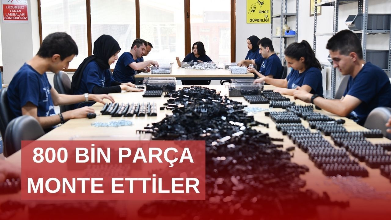 Engelli bireylerden 800 Bin parça montaj