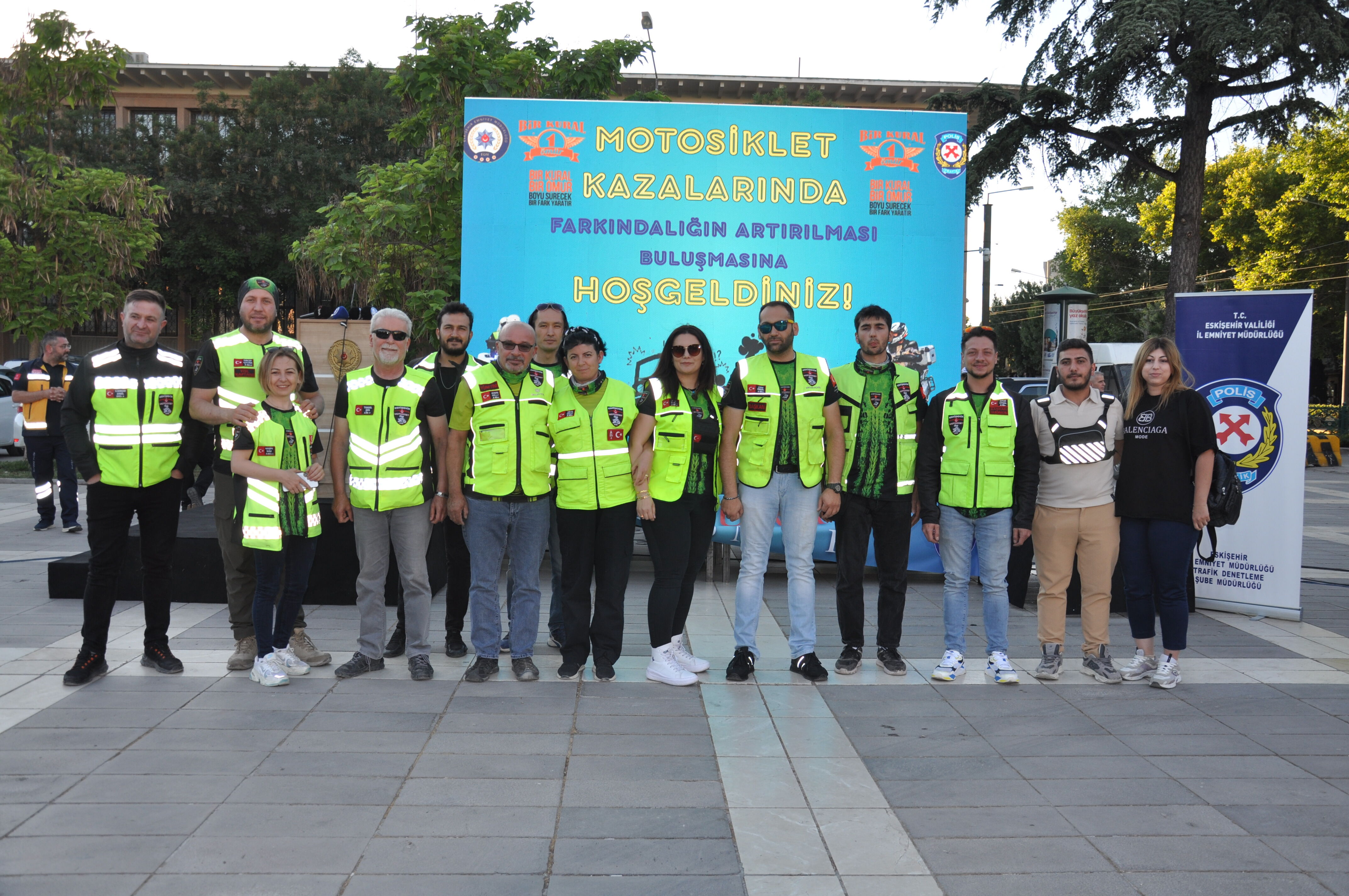 Eskişehir'de motosiklet kazalarına karşı farkındalık buluşması düzenlendi