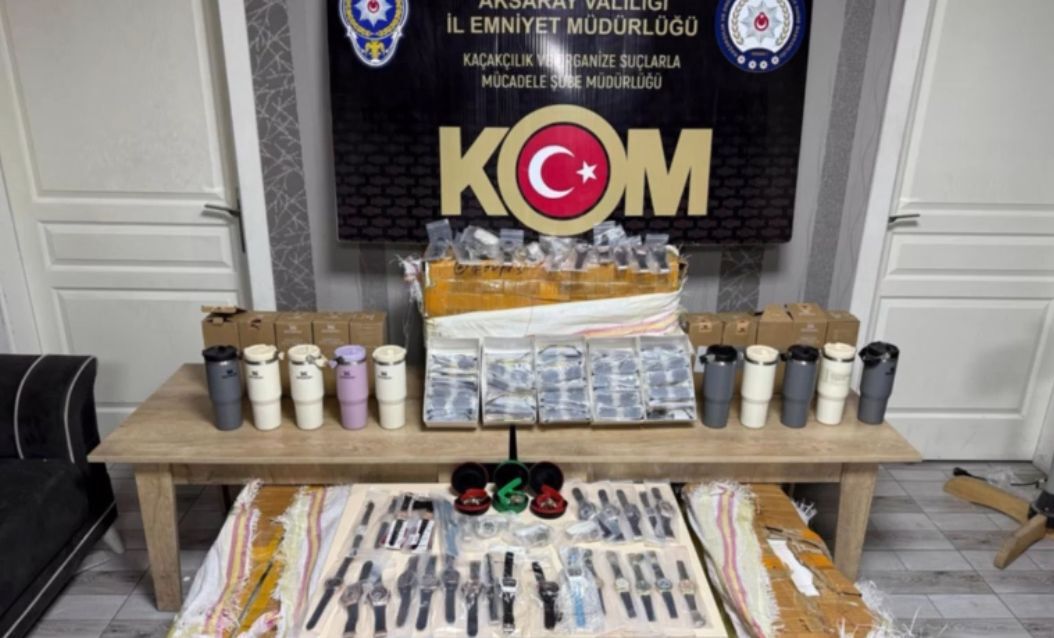Aksaray'da sahte içki ve kaçakçılık operasyonunda 7 şüpheli yakalandı