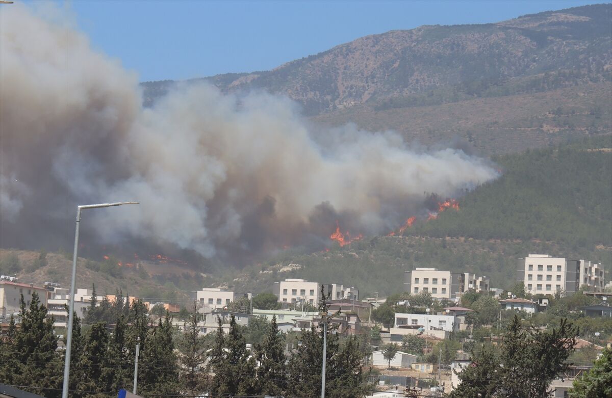 GÜNCELLEME 2 - Hatay'da ormanlık alanda yangın çıktı