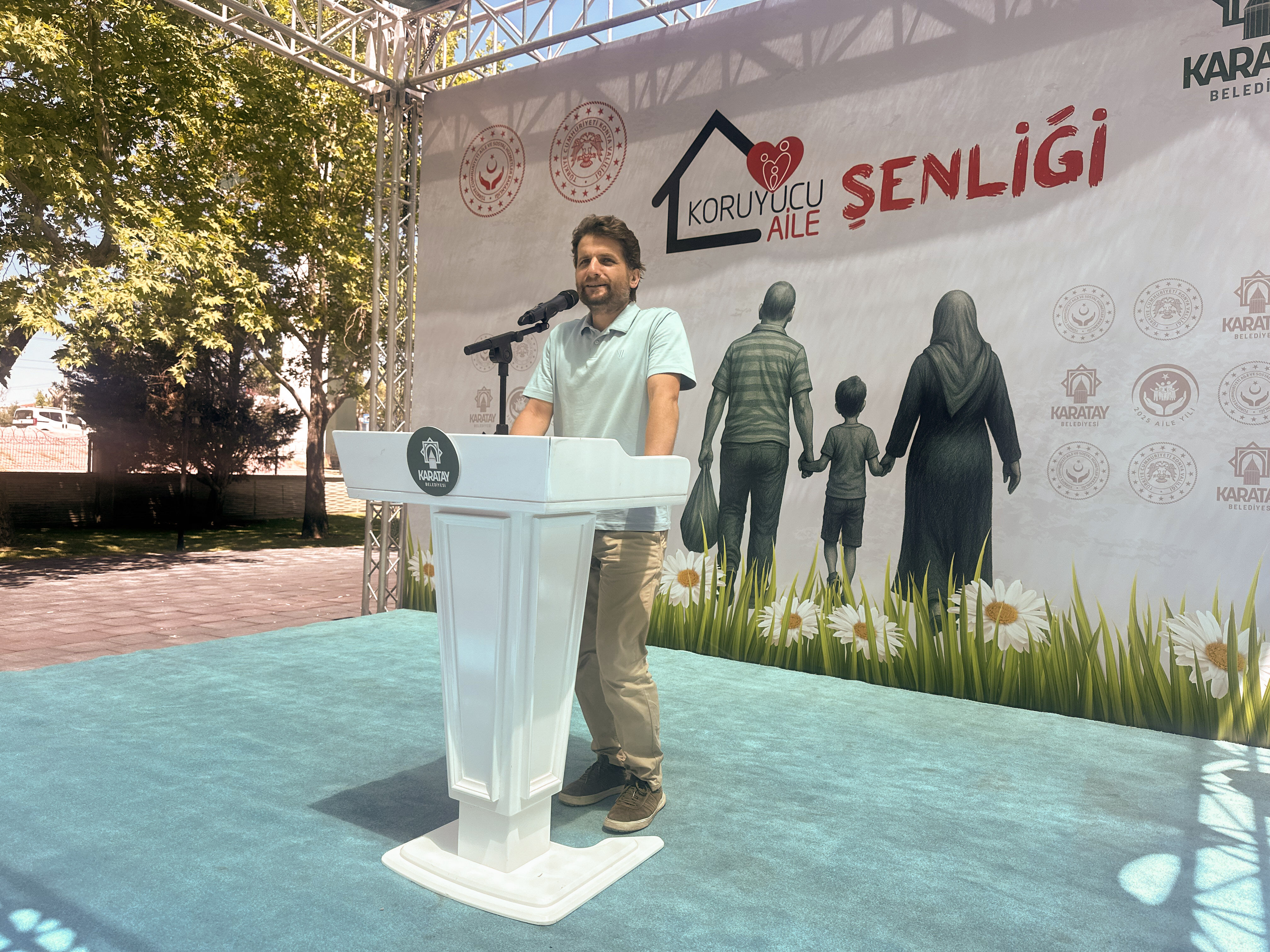 Konya'da 'Koruyucu Aile Şenliği'nde konuşan baba duygulandırdı