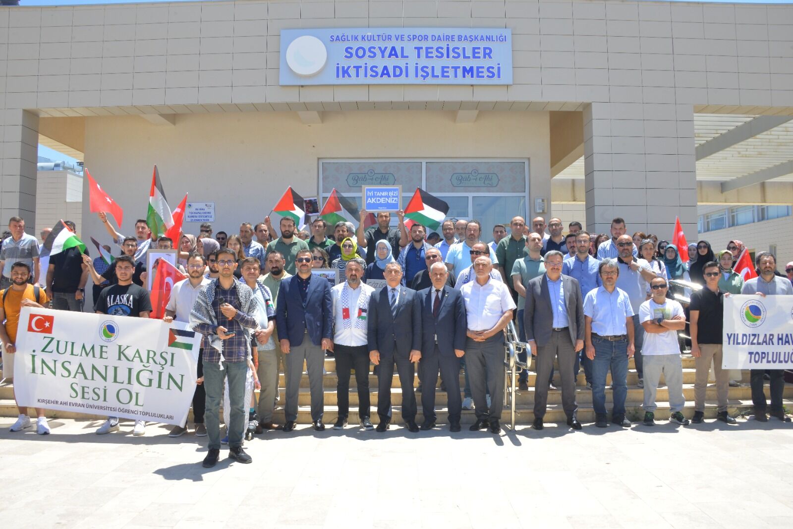 Kırşehir'de İsrail'in Gazze'ye yönelik saldırıları protesto edildi