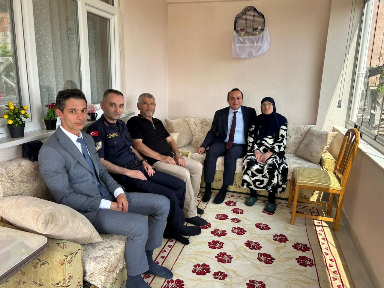 Korgun Kaymakamı Gürk'den Kıbrıs gazisi Sucu'ya ziyaret