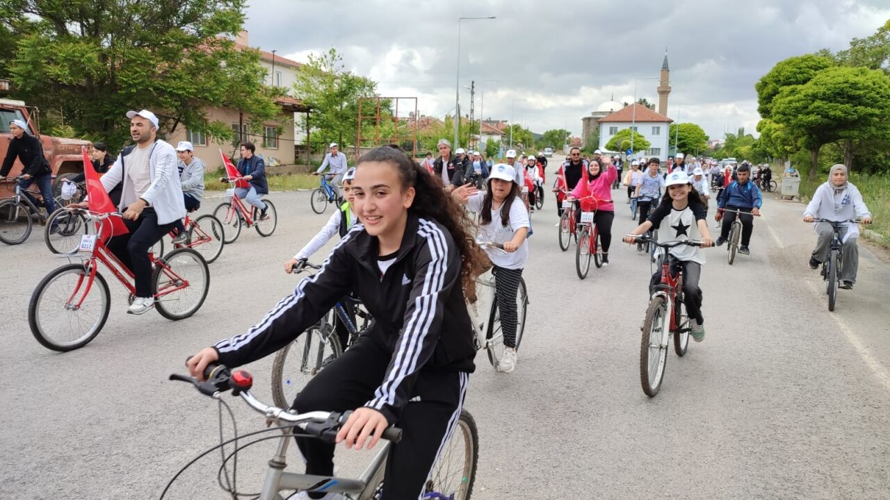 Sarıoğlan'da bisiklet etkinliği düzenlendi
