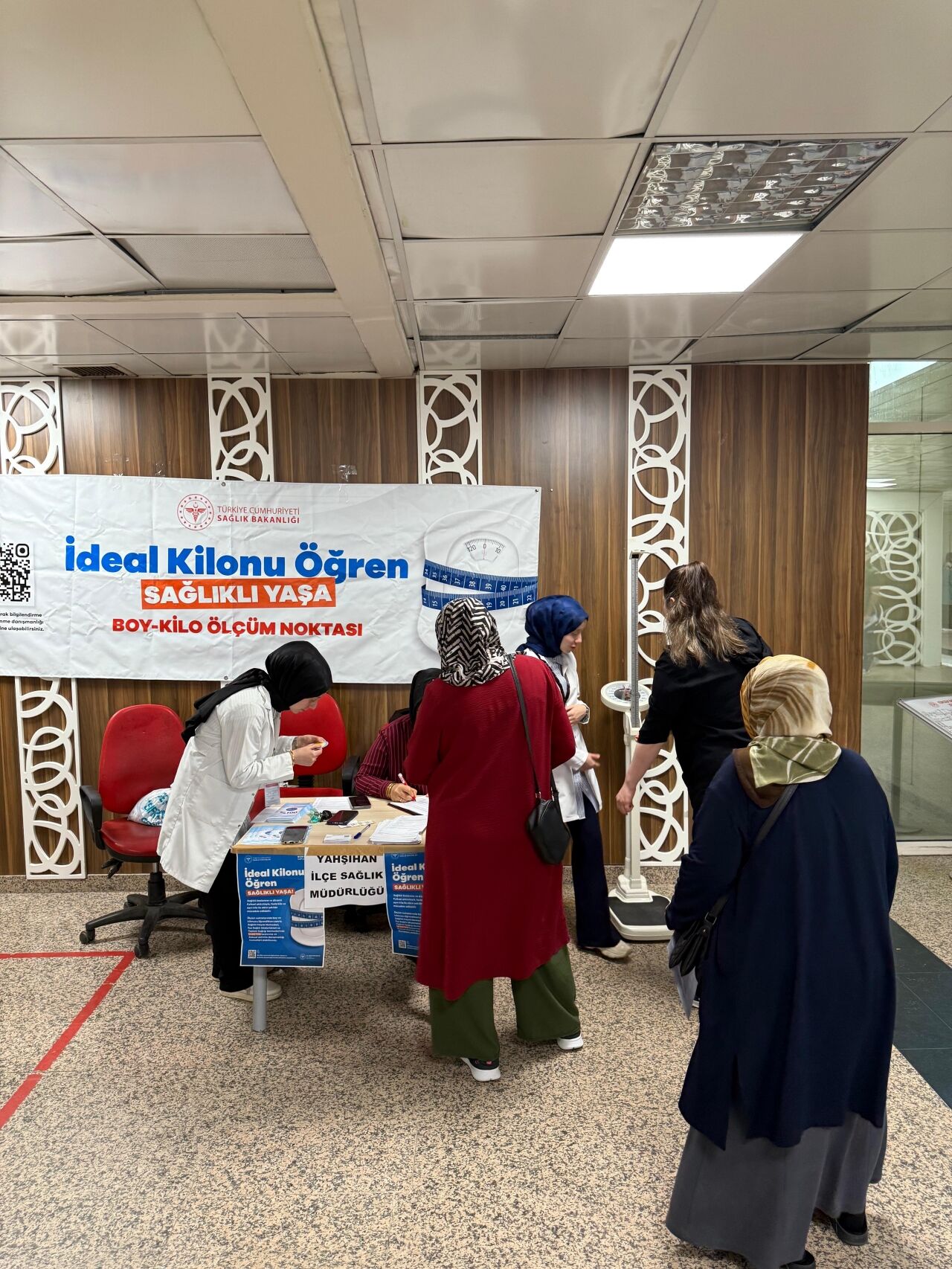 Kırıkkale'de sağlıklı yaşam için boy ve kilolar ölçülüyor