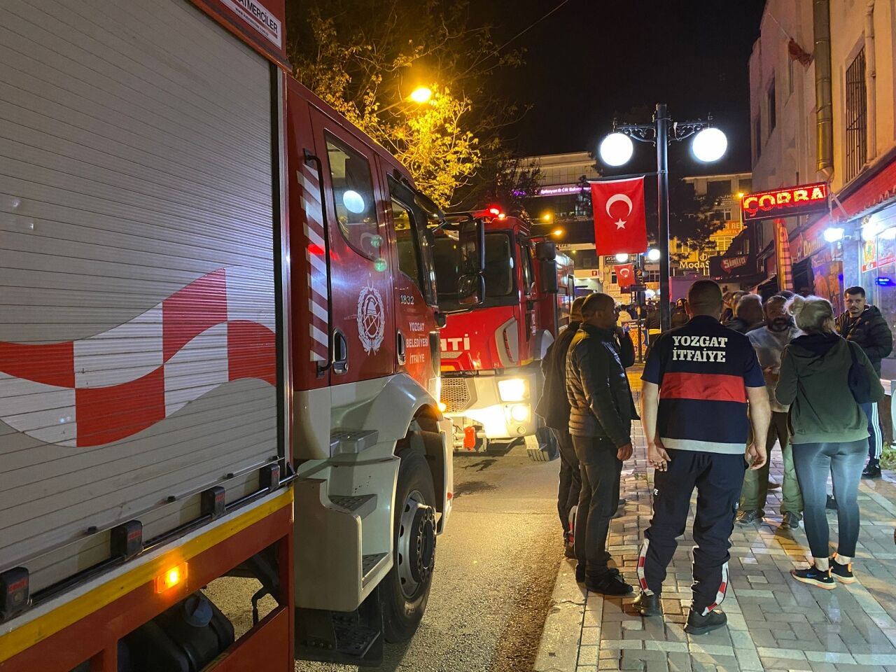 Yozgat'ta kafede çıkan yangın söndürüldü