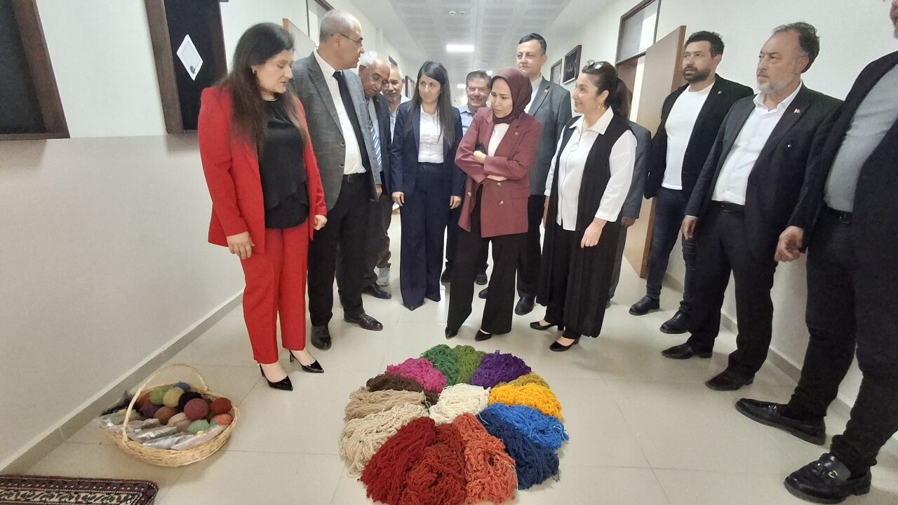 AK Parti Ankara Milletvekili Asuman Erdoğan, HEM sergisini gezdi