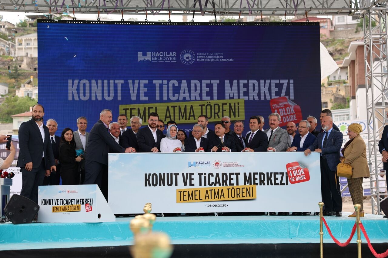 Hacılar'da kentsel dönüşüm çalışmaları kapsamında 130 milyon liralık projenin temeli atıldı