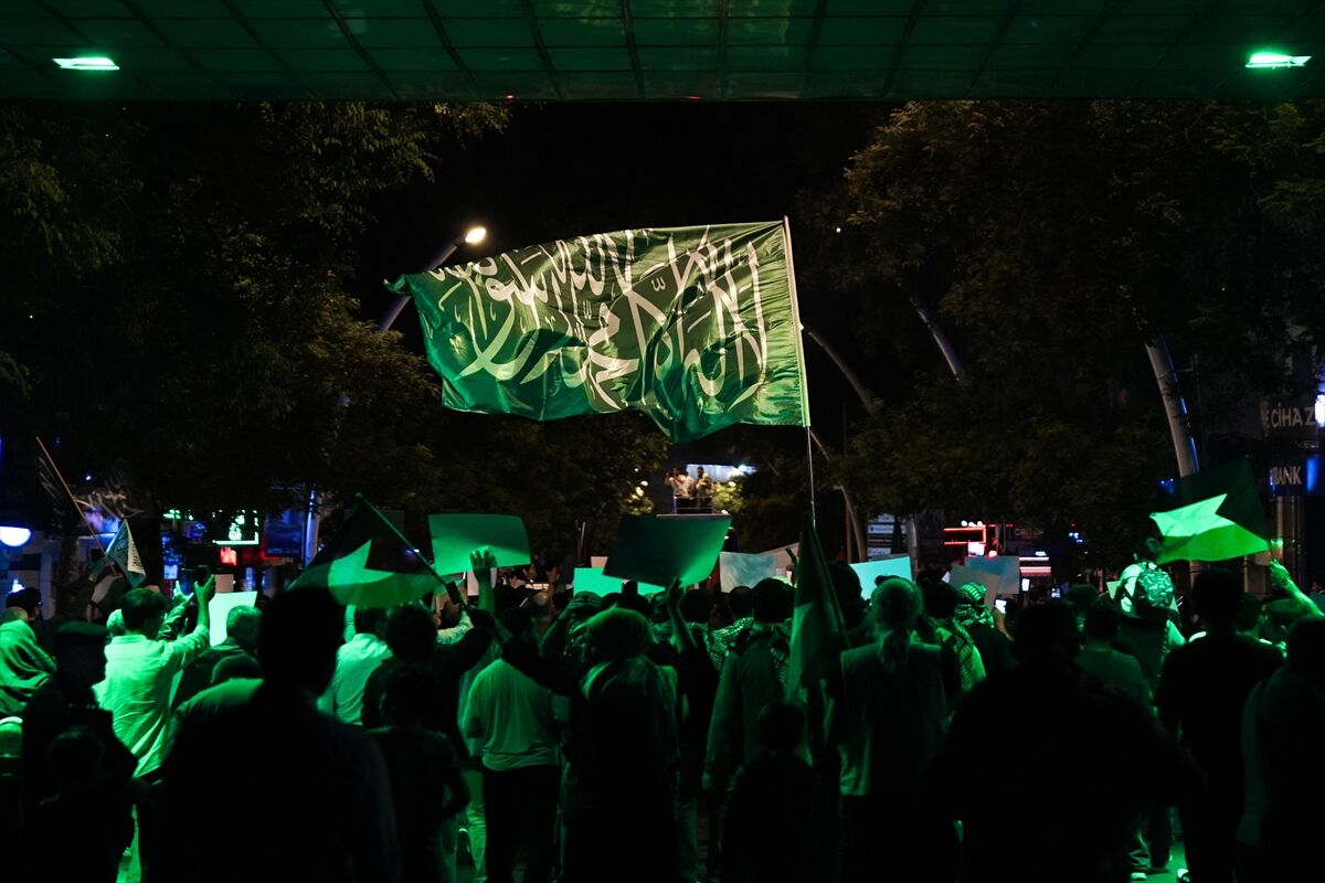 Başkentte İsrail'in Gazze'ye saldırıları protesto edildi