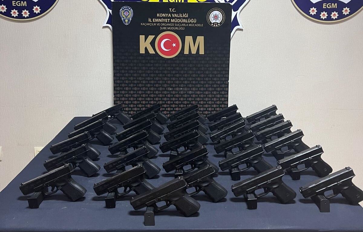 Konya merkezli silah kaçakçılığı operasyonunda 5 şüpheli yakalandı
