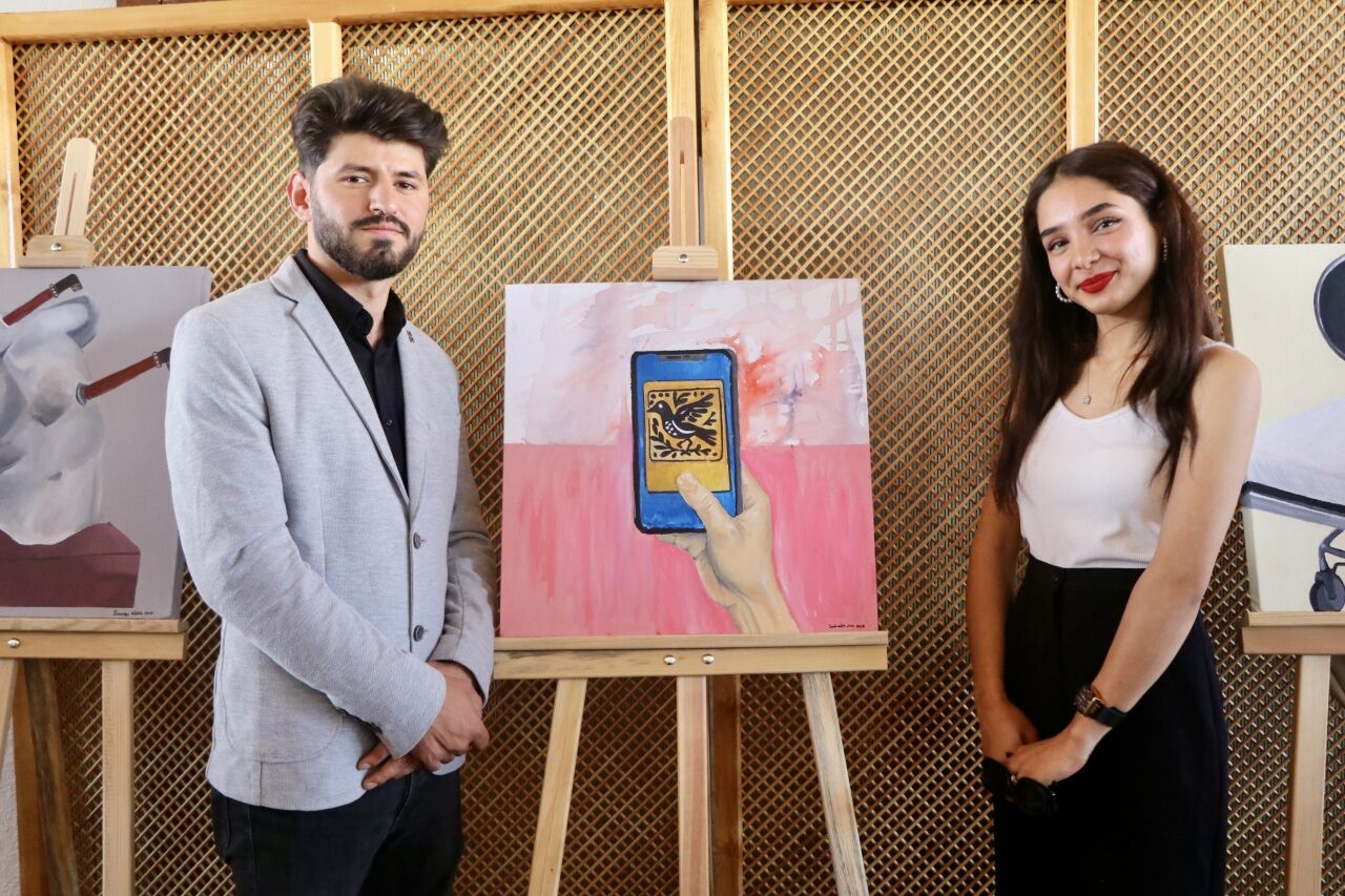 ÇAKÜ öğrencileri Çankırı Müzesi'ndeki eserleri resim ve grafik tasarımı olarak yeniden yorumladı