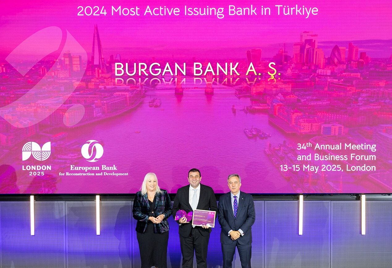 Burgan Bank, EBRD tarafından "Türkiye'nin En Aktif Amir Bankası" seçildi