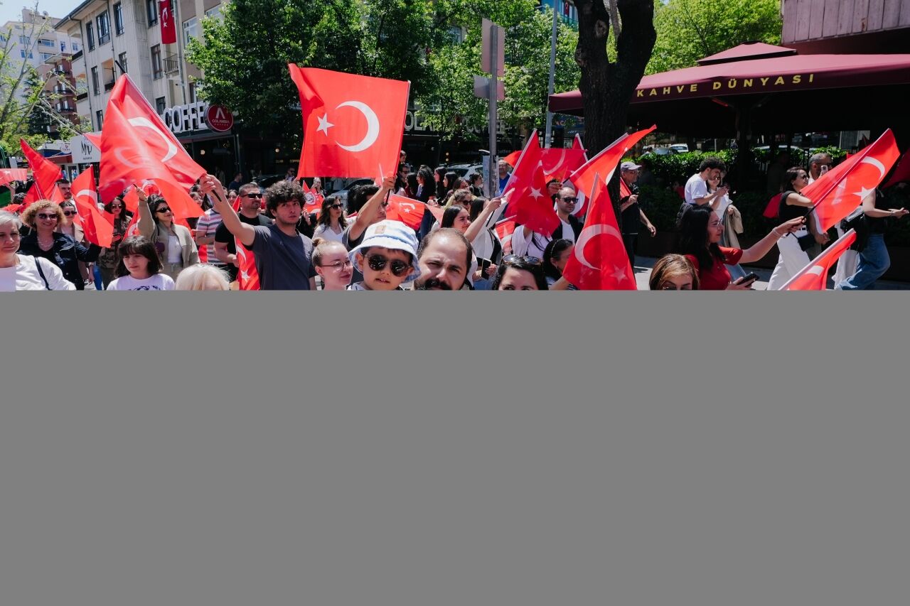 Başkentte, "19 Mayıs" dolayısıyla kortej yürüyüşü yapıldı