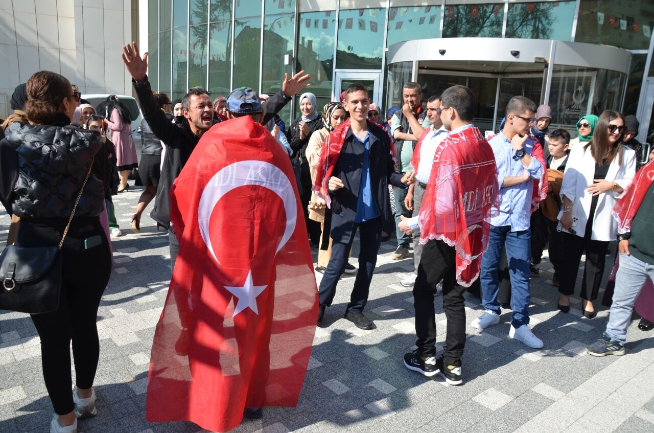 Kahramankazan'da temsili askerlik yapacak engelli bireyler için uğurlama töreni yapıldı