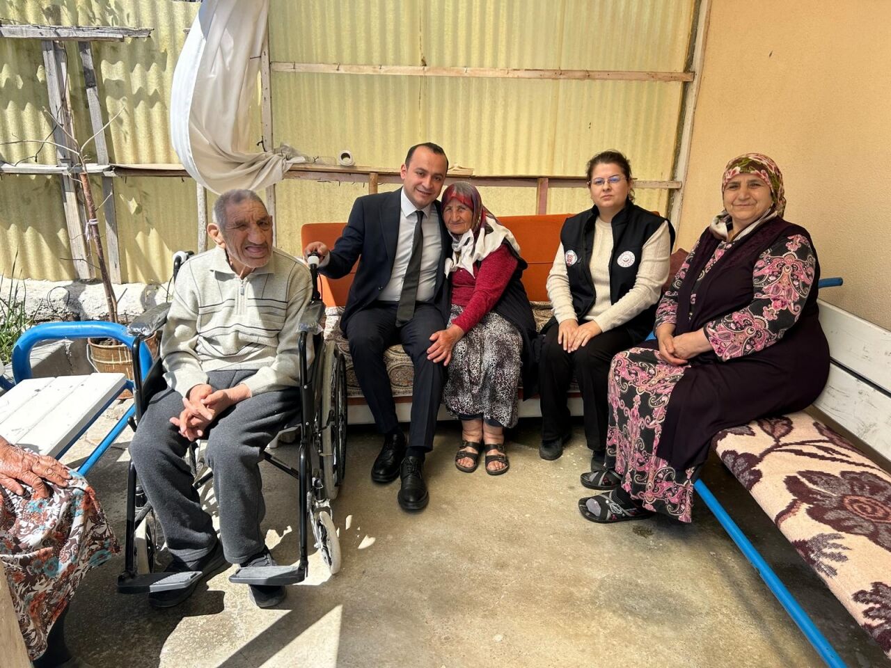 Korgun Kaymakamı Gür, engelli vatandaşı ziyaret etti