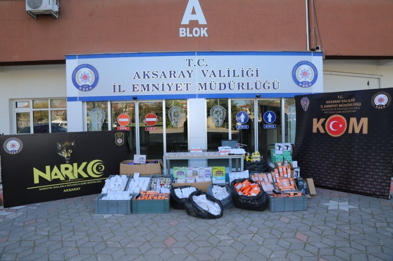 Aksaray'da uyuşturucu operasyonunda yakalanan 3 şüpheli tutuklandı