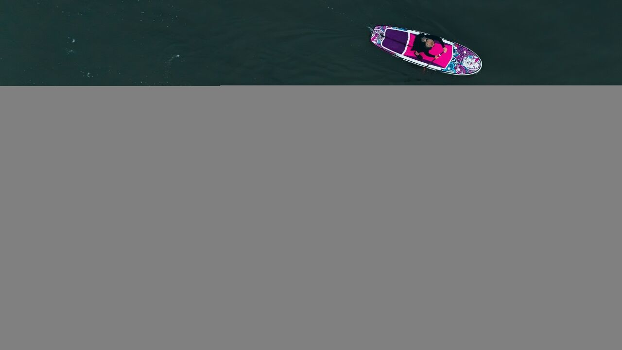 Mogan Gölü'nde Sup Board eğitimi yapıldı