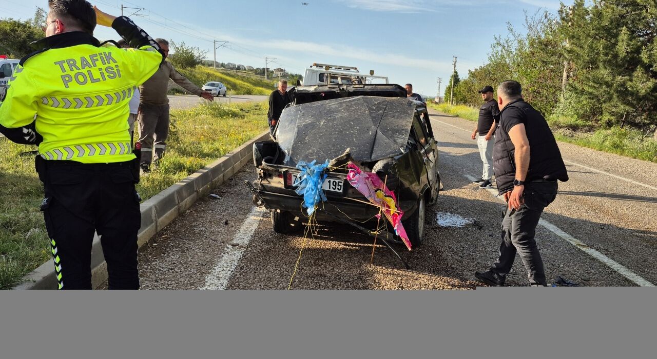 Kırıkkale'de trafik kazasında 1 kişi öldü, 2 kişi yaralandı
