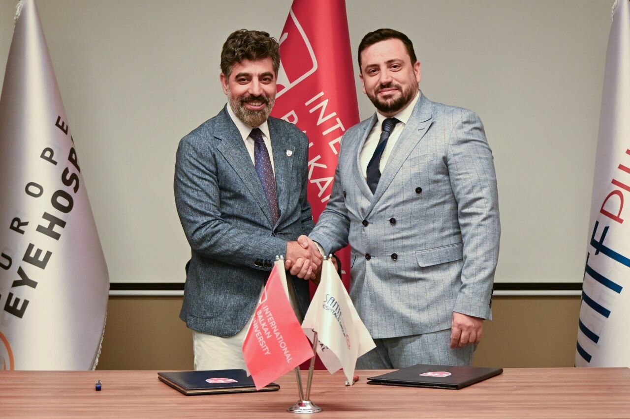 Uluslararası Balkan Üniversitesi ve Sante Plus Grubu işbirliği protokolü imzaladı